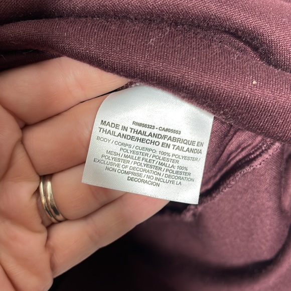 Nike Dri Fit Ribbed Burgundy Hoodie Sweatshirt Sz Small! - Picture 6 of 9